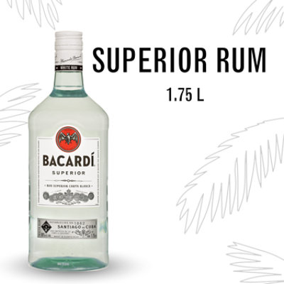 Bacardi Superior Gluten Free White Rum - 1.75 Liter - Image 2