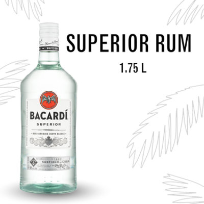 Bacardi Rum Superior White 80 Proof - 1.75 Liter