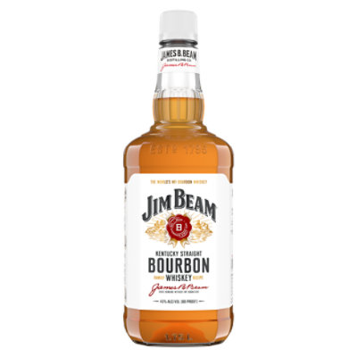 Jim Beam Whiskey Bourbon Kentucky Straight 80 Proof - 1.75 Liter - Image 1