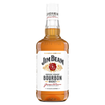 Jim Beam Whiskey Bourbon Kentucky Straight 80 Proof - 1.75 Liter