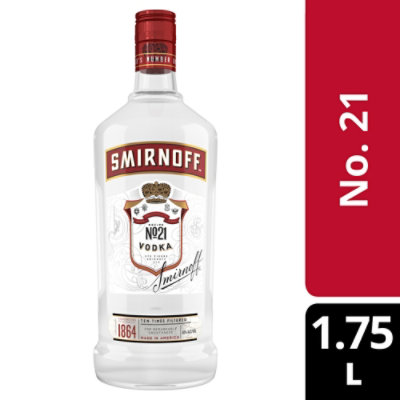 Smirnoff No. 21 Award Winning Vodka Bottle - 1.75 Liter - Image 1