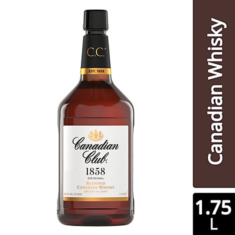 Canadian Club Whisky Blended Canadian 80 Proof - 1.75 Liter