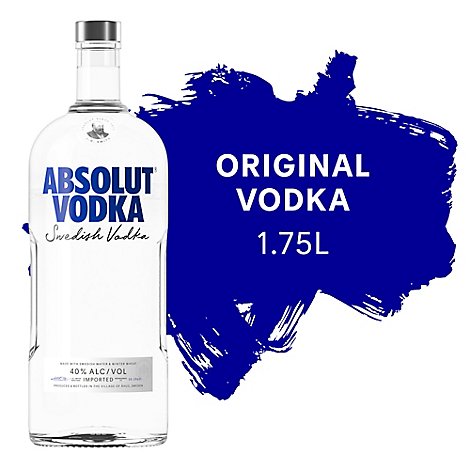 Absolut Vodka Original 80 Proof - 1.75 Liter