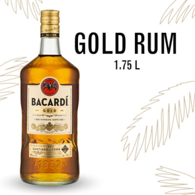 Bacardi Gold Gluten Free Rum - 1.75 Liter - Image 1