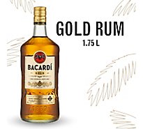 Bacardi Gluten Free Gold Rum Bottle - 1.75 Liter