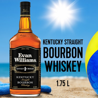 Evan Williams Whiskey Bourbon Kentucky Straight 86 Proof - 1.75 Liter - Image 1