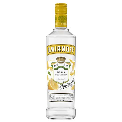 Smirnoff Citrus Infused Vodka With Natural Flavors Bottle - 750 Ml - Image 2