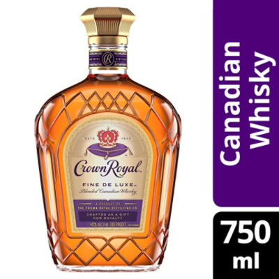 Crown Royal Fine Deluxe Blended Canadian Whisky - 750 Ml - Image 1