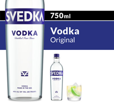 SVEDKA Vodka 80 Proof - 750 Ml