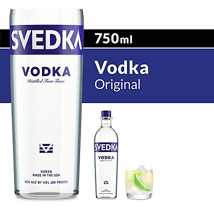 SVEDKA Vodka 80 Proof - 750 Ml - Image 1