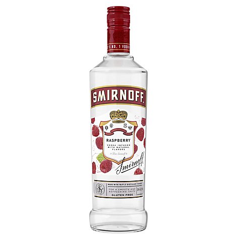 Smirnoff Vodka Raspberry 70 Proof - 750 Ml