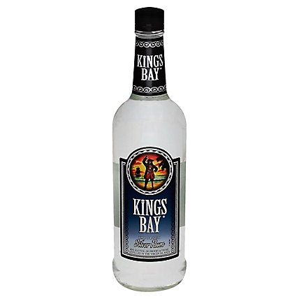 Kings Bay Rum Silver Light 80 Proof - 750 Ml - Image 1
