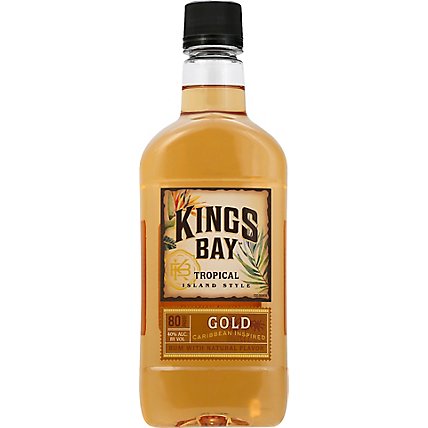 Kings Bay Rum Gold Dark 80 Proof - 750 Ml - Image 2