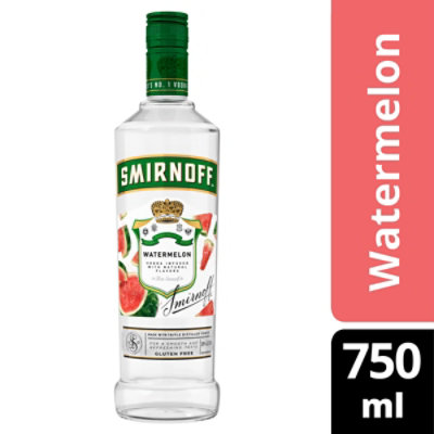 Smirnoff Vodka Infused With Natural Flavors Watermelon Bottle - 750 Ml - Image 1