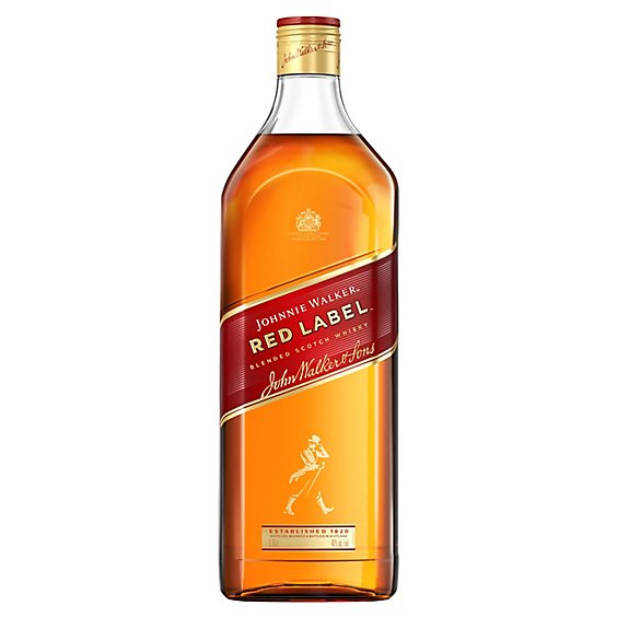 Johnnie Walker Red Label Blended Scotch Whisky - 1.75 Liter