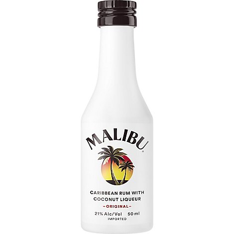 Malibu Caribbean Rum Coconut 42 Proof - 50 Ml