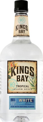 Kings Bay Rum Silver Light 80 Proof - 1.75 Liter - Image 2