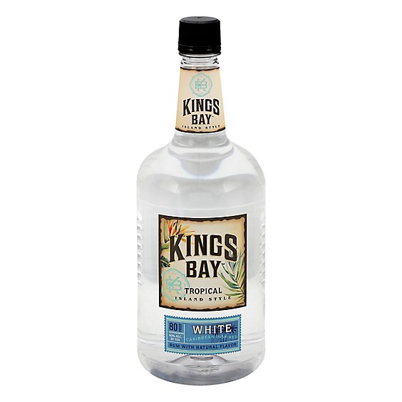 Kings Bay Rum Silver Light 80 Proof - 1.75 Liter