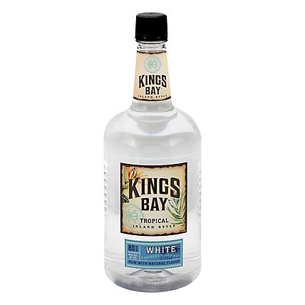 Kings Bay Rum Silver Light 80 Proof - 1.75 Liter - Image 1