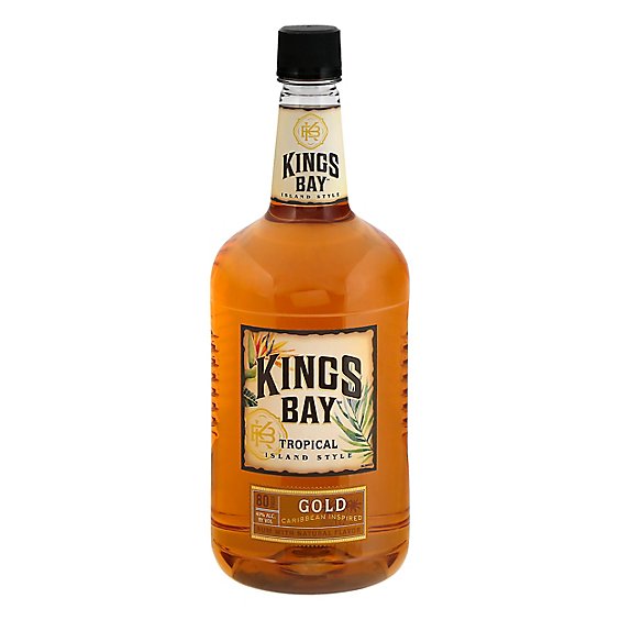 Kings Bay Rum Gold Dark 80 Proof - 1.75 Liter