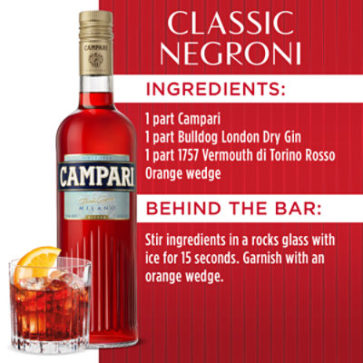 Campari Aperitivo Liqueur 48 Proof - 750 Ml - Image 2