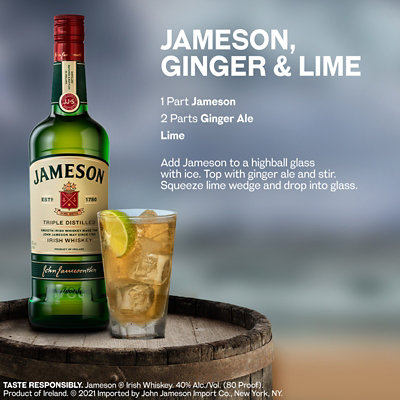 Jameson Whiskey Irish Original 80 Proof - 1.75 Liter - Image 2