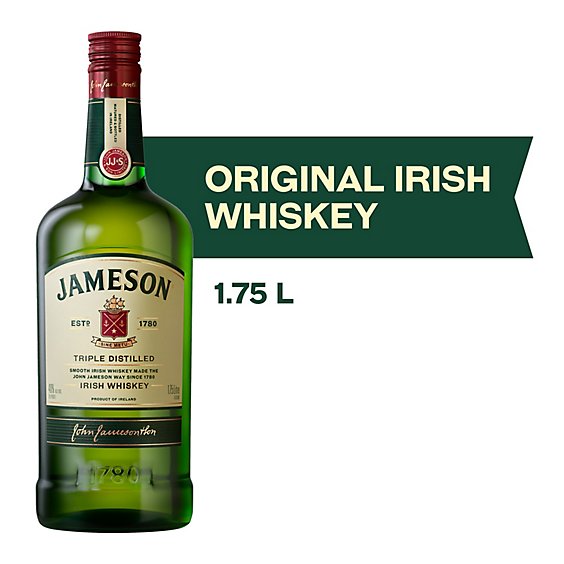 Jameson Whiskey Irish Original 80 Proof - 1.75 Liter
