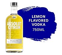 Absolut Vodka Citron 80 Proof - 750 Ml