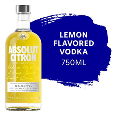 Absolut Vodka Citron 80 Proof - 750 Ml