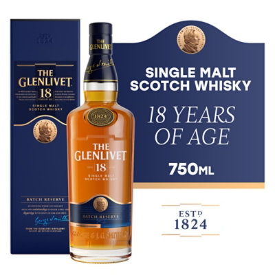 The Glenlivet 18 Year Old Single Malt Scotch Whisky - 750 Ml