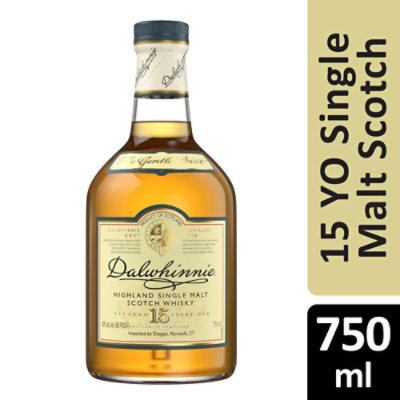 Dalwhinnie 15 Year Old Single Malt Scotch Whisky - 750 Ml - jewelosco