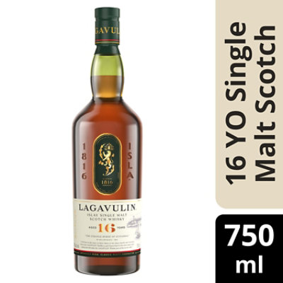 Lagavulin 16 Year Old Islay Single Malt Scotch Whisky - 750 Ml