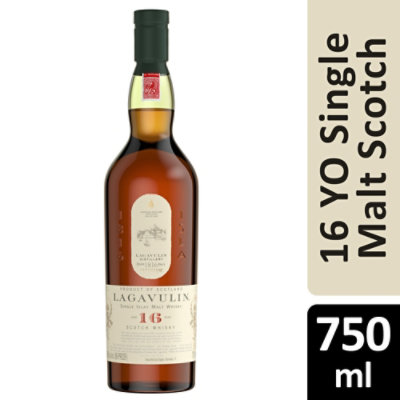 Lagavulin 16 Year Old Islay Single Malt Scotch Whisky - 750 Ml - Image 1