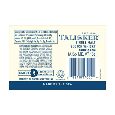 Talisker 10 Year Old Single Malt Scotch Whisky - 750 Ml - Image 5
