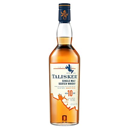 Talisker 10 Year Old Single Malt Scotch Whisky - 750 Ml - Image 1
