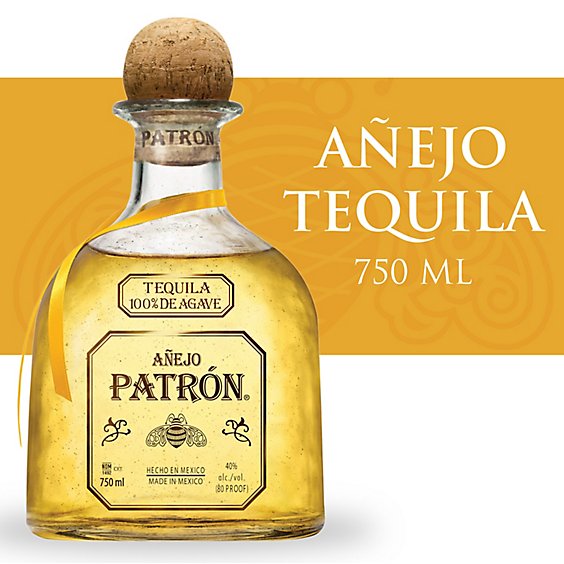 Patrón Anejo Tequila Bottle - 750 Ml