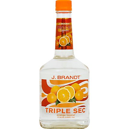 J.BRANDT Liqueur Triple Sec Orange 30 Proof - 750 Ml - Image 2