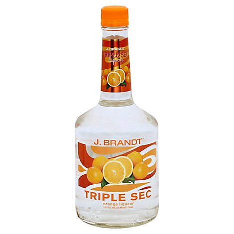 J.BRANDT Liqueur Triple Sec Orange 30 Proof - 750 Ml