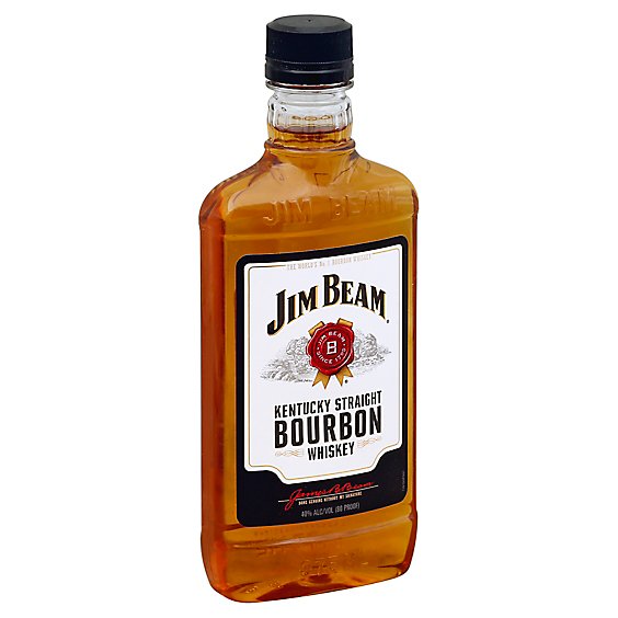 Jim Beam Whiskey Bourbon Kentucky Straight 80 Proof - 375 Ml