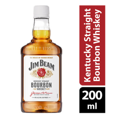 Jim Beam Kentucky Straight Bourbon Whiskey 80 Proof - 100 Ml - carrsqc