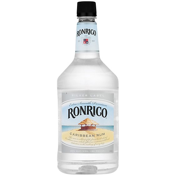 Ronrico Rum Silver Puerto Rican Rum 80 Proof - 1.75 Liter