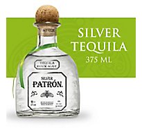Patron Silver Tequila Bottle - 375 Ml