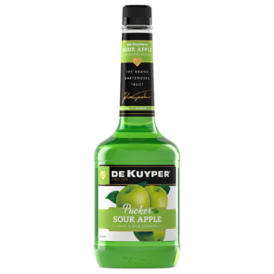 DeKuyper Schnapps Liqueur Sour Apple Pucker 30 Proof - 750 Ml - Image 4