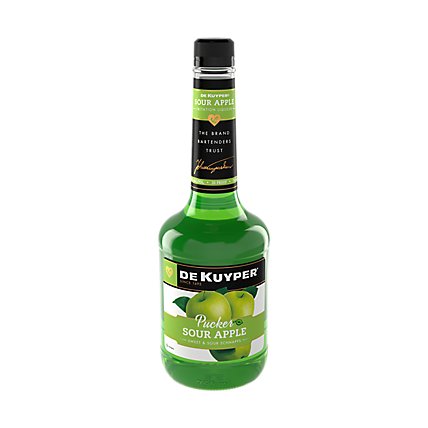 DeKuyper Schnapps Liqueur Sour Apple Pucker 30 Proof - 750 Ml - Image 2