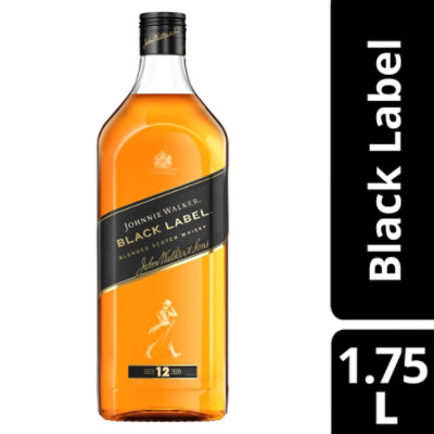 Johnnie Walker Black Label Blended Scotch Whisky - 1.75 Liter - Image 1