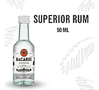 Bacardi Gluten Free Superior White Rum Bottle - 50 Ml