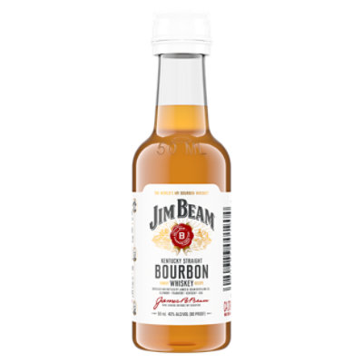 Jim Beam Kentucky Straight Bourbon Whiskey 80 Proof - 50 Ml - Image 3