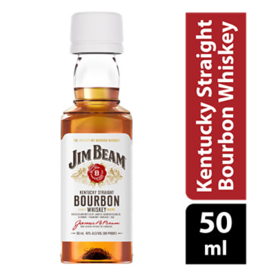 Jim Beam Whiskey Bourbon Kentucky Straight 80 Proof - 375 Ml