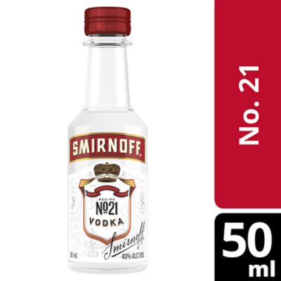 Smirnoff Vodka Triple Distilled Recipe No. 21 80 Proof - 50 Ml - Image 1