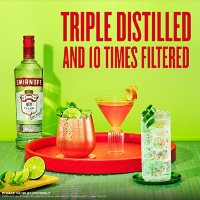 Smirnoff Vodka Triple Distilled Recipe No. 21 80 Proof - 50 Ml - Image 3